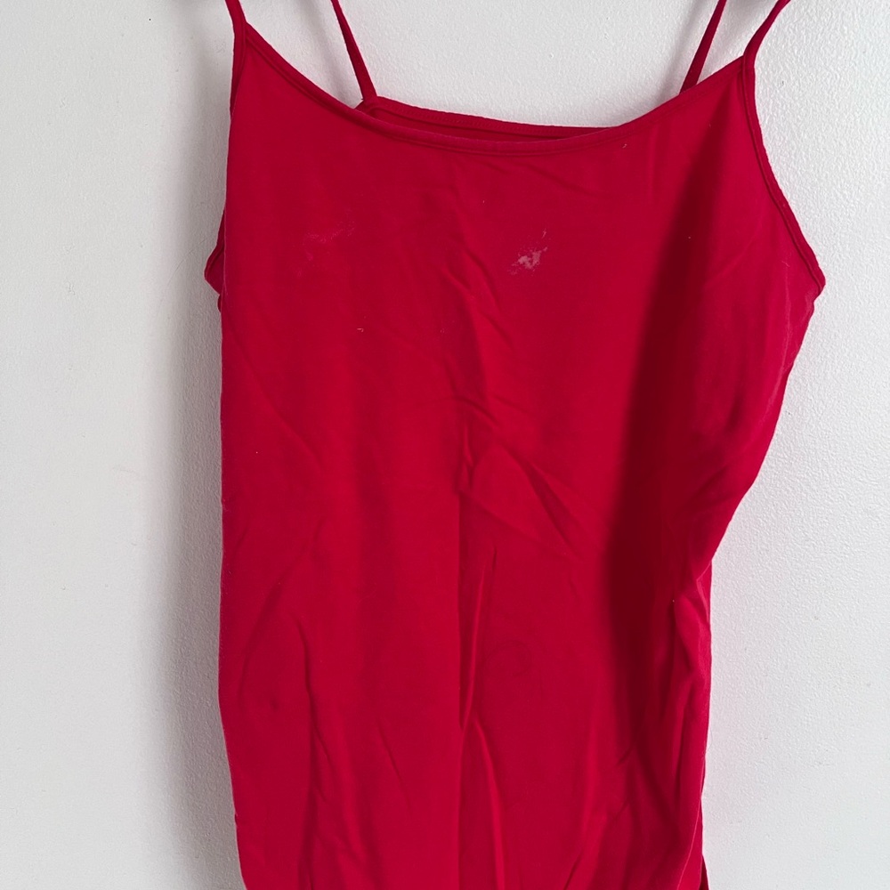 Time and Tru Red Fitted Camisole